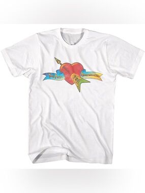 NWT Chaser Tom Petty Heartbreaker Graphic Tee in White